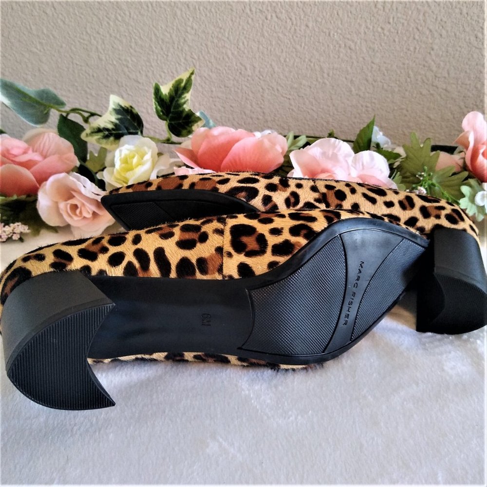 Marc Fisher Leopard Pointed Toe Pumps - NWOT 6 & 9 - Picture 3 of 6